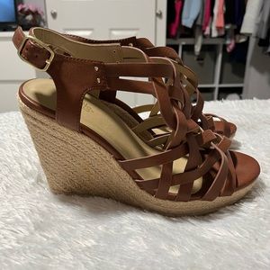 Charlotte Russe Brown Wedges